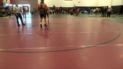 285 lbs Quarters & 1st Wb (16 Team) - Cesar Lopez, Lassen College vs Asher Nischke, Santa Rosa Junior College