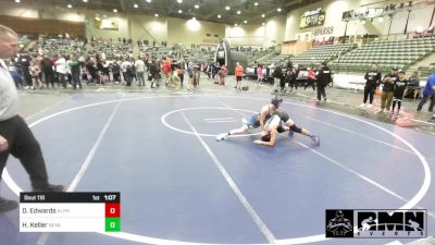 100 lbs Quarterfinal - Drake Edwards, Alpha Dawg vs Huntley Keller, Nevada Elite WC