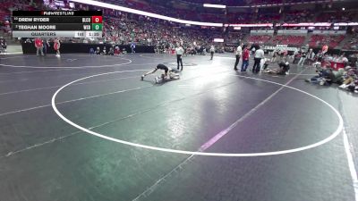 126 lbs Quarters - Drew Ryder, Bloomer/Colfax vs Teghan Moore, West Salem/Bangor