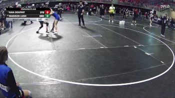 113 lbs Cons. Semi - Madison Lush, Kearney MatCats Wrestling Club vs Kaia Douthit, St Paul Youth Wrestling