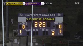 Replay: UC Santa Cruz vs Whittier | Sep 20 @ 7 PM