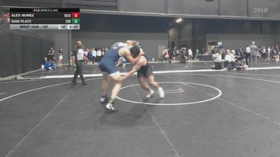 197 lbs Cons. Round 4 - Sam Platz, Corban University vs Alex Nunez, Benedictine College