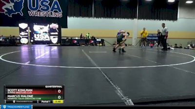 110 lbs Quarterfinal - Scott Kohlman, Dundee Wrestling Club vs Marcus Malone, Monrovia Youth Wrestling Club