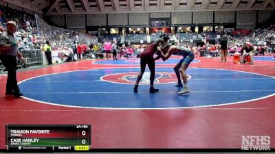 2A-150 lbs Champ. Round 1 - Case Hanley, Banks County vs Travion Favorite, Towers