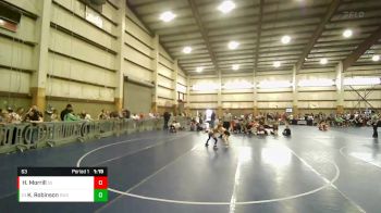 63 lbs Quarterfinal - Kyler Robinson, Shootbox Wrestling Club vs Hayven Morrill, South Sevier