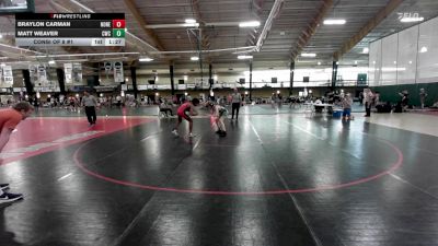 132 lbs Consi Of 8 #1 - Braylon Carman, None vs Matt Weaver, Capital Wrestling Club