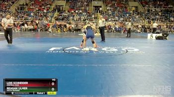 142 lbs Cons. Round 3 - Reagan Ulmer, South Border vs Lois Schneider, Central Cass