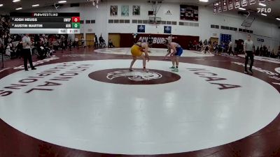 165 lbs Cons. Semi - Josh Heuss, Wisconsin-Stevens Point vs Austin Martin, Aurora Universtiy