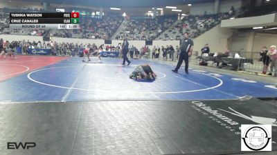88 lbs Round Of 64 - Tushka Watson, Poteau vs Cruz Canales, Claremore Wrestling Club