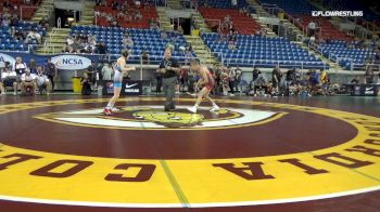 100 lbs Cons 32 #2 - Chad Ozias, Pennsylvania vs Carson Laughery, Texas