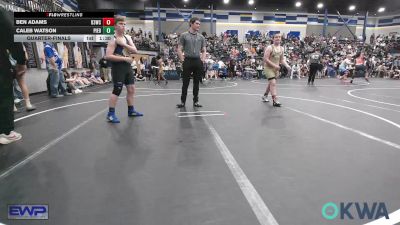 160 lbs Quarterfinal - Ben Adams, D3 Wrestling Cluib vs Caleb Watson, Piedmont