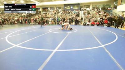 106 lbs Semifinal - Ren Kay, Mountain Ridge vs Case Christensen, Wasatch