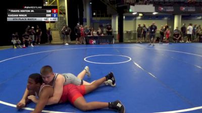 225 lbs 5th Place Match - Travis Hinton Jr., Toss Em Up Wrestling Academy vs Kasjan Wnuk, South Side Wrestling Club
