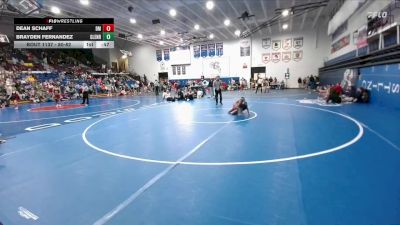 80-82 lbs Round 3 - Dean Schaff, Dean Morgan vs Brayden Fernandez, Glenrock Intermediate Middle School