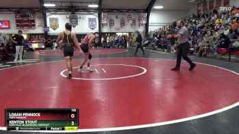 132 lbs Cons. Round 3 - Logan Pennock, Fort Madison vs Kenton Stout, Eddyville-Blakesburg-Fremont