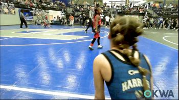 46 lbs Final - Alaina Bert, Del City Little League vs Harper Field, Grover Rains Wrestling Club
