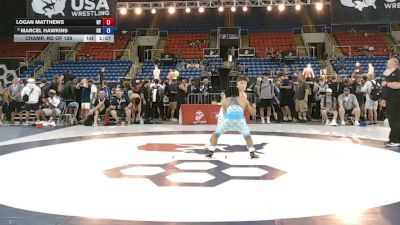 138 lbs Champ. Rd Of 128 - Logan Matthews, New York vs Marcel Hawkins, Oklahoma