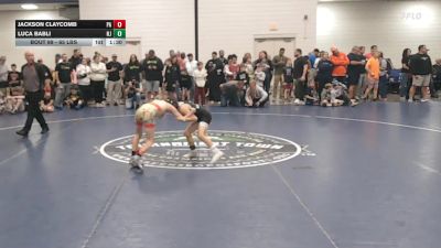 65 lbs Round Of 32 - Jackson Claycomb, PA vs Luca Babli, NJ