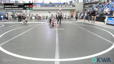 52-58 lbs Rr Rnd 1 - Dawson Bowers, Jacket Wrestling Club vs Geneieve Goodblanket, Clinton Youth Wrestling