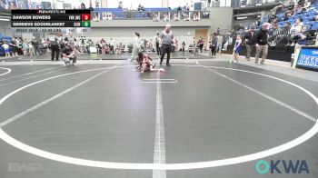 52-58 lbs Rr Rnd 1 - Dawson Bowers, Jacket Wrestling Club vs Geneieve Goodblanket, Clinton Youth Wrestling