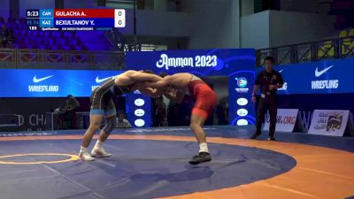 74 kg Qualif. - Amaan Gulacha, Canada vs Yerkhan Bexultanov, Kazakhstan