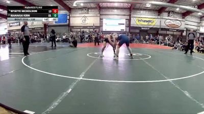 138 lbs Cons. Semi - Wyatte Nicholson, Liberty vs Manakai Kirn, Galena