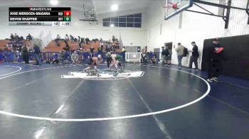 126 lbs Champ. Round 1 - Jose Mendoza-Magana, Merced vs Devon Shaffer, Royal