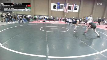 140C 1st Place Match - Lucy Ullery, North Point vs Kindy Sproat, North Platte Girls