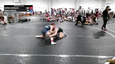 110 lbs Round 1 (3 Team) - Maria Aguado, MF Angels vs Sophia Gonzalez, Level Up Wrestling Center