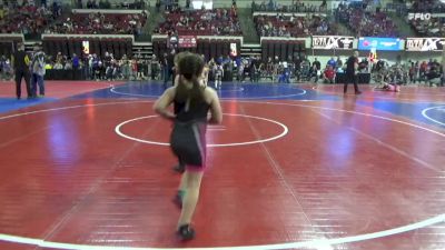 78 lbs Quarterfinal - Evelyn Fleming, Windy City Wrestlers vs Piper Kessel, Butte Wrestling Club