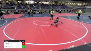 73 lbs Semifinal - Ayden Ortiz, Bear Cave Wrestling vs Zander Sewall, Conquistadors Wrestling