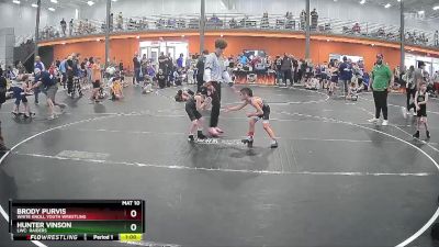 50 lbs Quarterfinal - Hunter Vinson, LWC: Raiders vs Brody Purvis, White Knoll Youth Wrestling