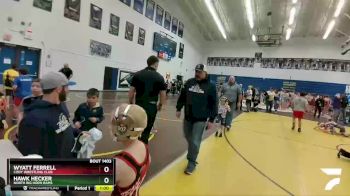 49 lbs Champ. Round 1 - Wyatt Ferrell, Cody Wrestling Club vs Hawk Hecker, North Big Horn Rams