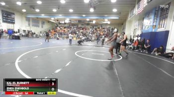 144 lbs Cons. Round 2 - Enkh Enkhbold, Diamond Bar vs Kal-El Burnett, Trabuco Hills