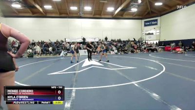 110 lbs Cons. Round 2 - Monee Cordero, University Of Providence vs Nyla O`Brien, University Of Providence