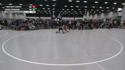 150 lbs Cons. Sub-quarters - James Ferguson, The Best Wrestler vs Brayden Carson, Silverback Wrestling Club