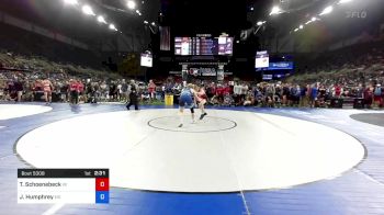 195 lbs Rnd Of 64 - Trace Schoenebeck, Wisconsin vs James Humphrey, Missouri