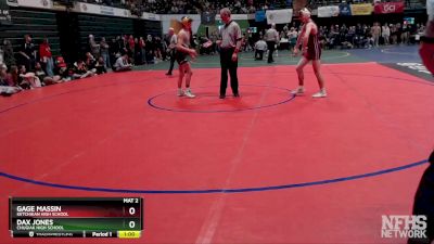 135 lbs 5th Place Match - Gage Massin, Ketchikan High School vs DAX JONES, Chugiak High School