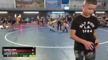 75 lbs Quarters & 1st Wb (16 Team) - Ramsey Crow, Well Trained vs Cannon Gregg, Stronghold - Gold