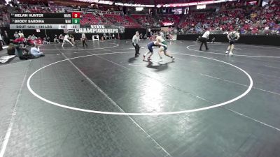 215 lbs Cons. Quarters - Brody Sardina, West Allis Hale vs Melvin Hunter, Madison East