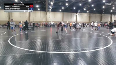 215 lbs Consi Of 4 - Sandley Dorvilus, Youth Impact Center Wrestling Club vs Charlie Thompson, Applied Pressure