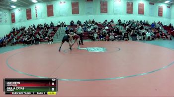 100 lbs Cons. Semi - Luci Hess, Crestwood vs Giulia Zayas, Aurora