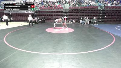 105 lbs Quarterfinal - Ar'Mani Tillman, Ninety Six vs Olesya Mullins, Beaufort