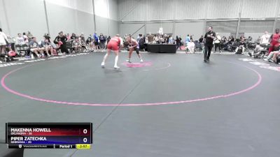 155 lbs Round 2 (8 Team) - Makenna Howell, Oklahoma vs Piper Zatechka, Nebraska