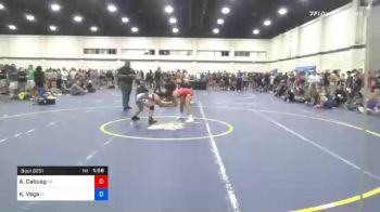 97 lbs Consolation - Abbeygael Cabuag, CA vs Kealonie Vega, FL