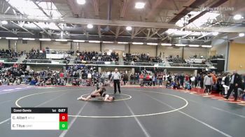 120 lbs Consolation - Cole Albert, Mattanawcook Academy vs Ethan Titus, Canton