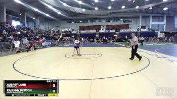 100 lbs Cons. Round 2 - Aubrey Lamb, Fairport-5 vs Kaelynn Dickson, Union Endicott-4