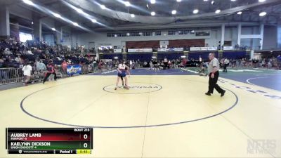 100 lbs Cons. Round 2 - Aubrey Lamb, Fairport-5 vs Kaelynn Dickson, Union Endicott-4