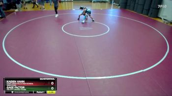 113 lbs Quarterfinal - Kaiden Hahn, Saint Croix Falls High School Wrestling vs Gage Factor, Tri-City United Titans