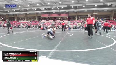 90 lbs Cons. Round 5 - Kash Garza, The Best Wrestler vs Levi Kanngiesser, Clearwater